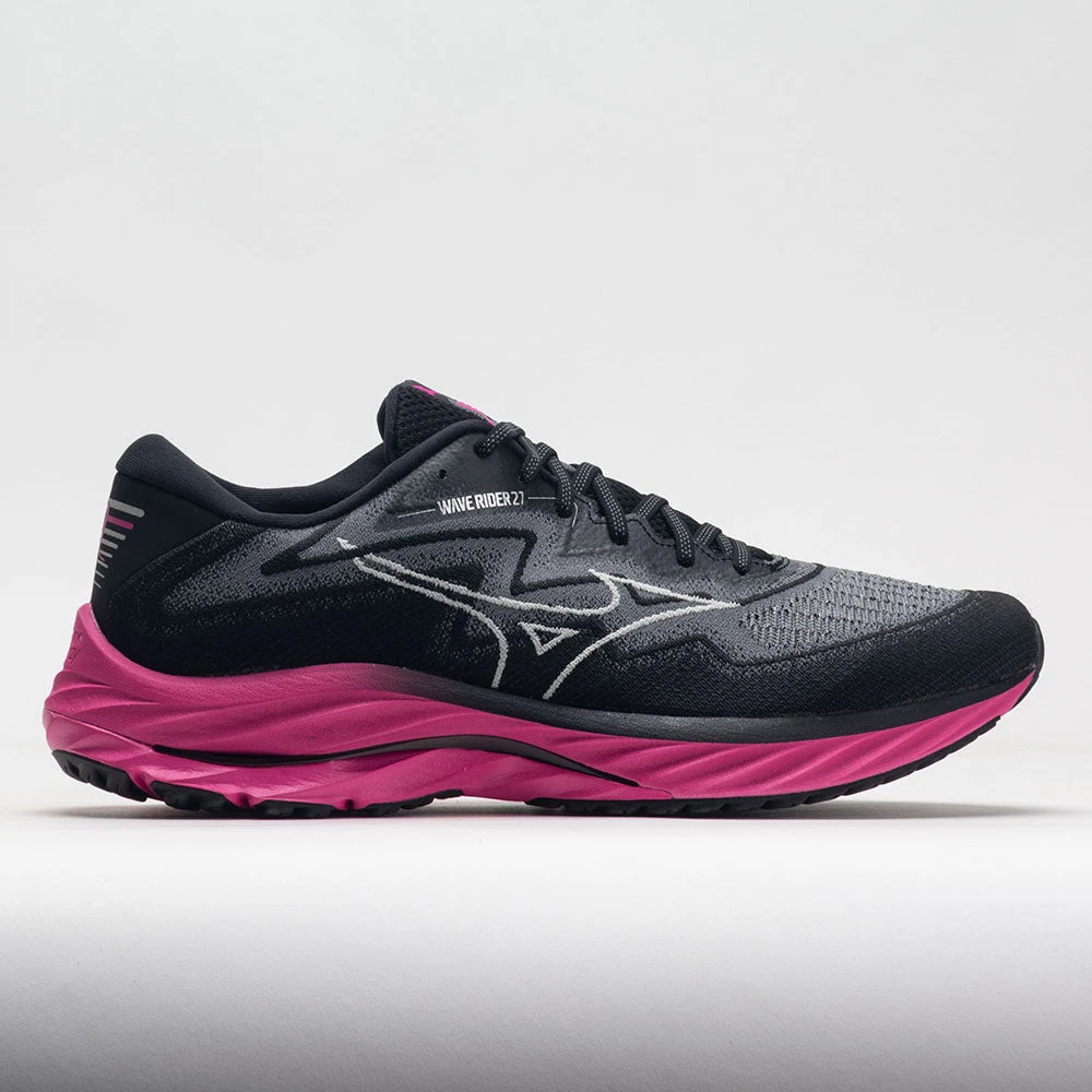 Mizuno Wave Rider 27 Project Zero Men's Black/Harbor Mist 3 Mizuno Wave Rider 27 Project Zero Men's Black/Harbor Mist