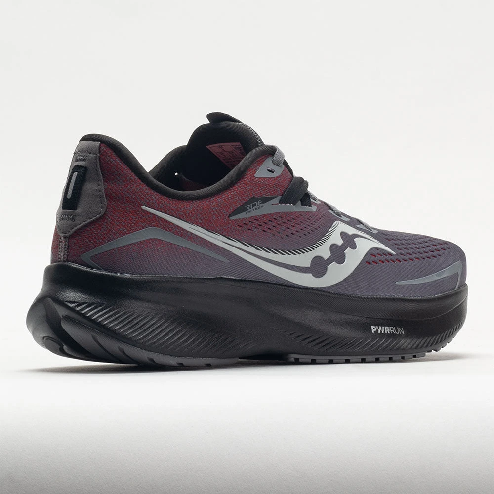 Saucony Ride 15 Men's Charcoal/Ember 8 Saucony Ride 15 Men's Charcoal/Ember - Image 6