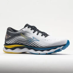 Mizuno Wave Sky 6 Men's White/Cyber Yellow -Saucony Shop 049115 5